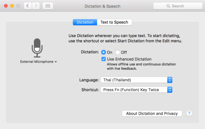speak text for a mac